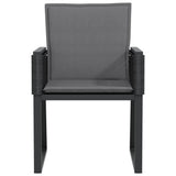 vidaXL Tuinstoelen 2 st poly rattan zwart