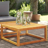 vidaXL Garden Table 65x65x29 cm Solid Acacia Wood