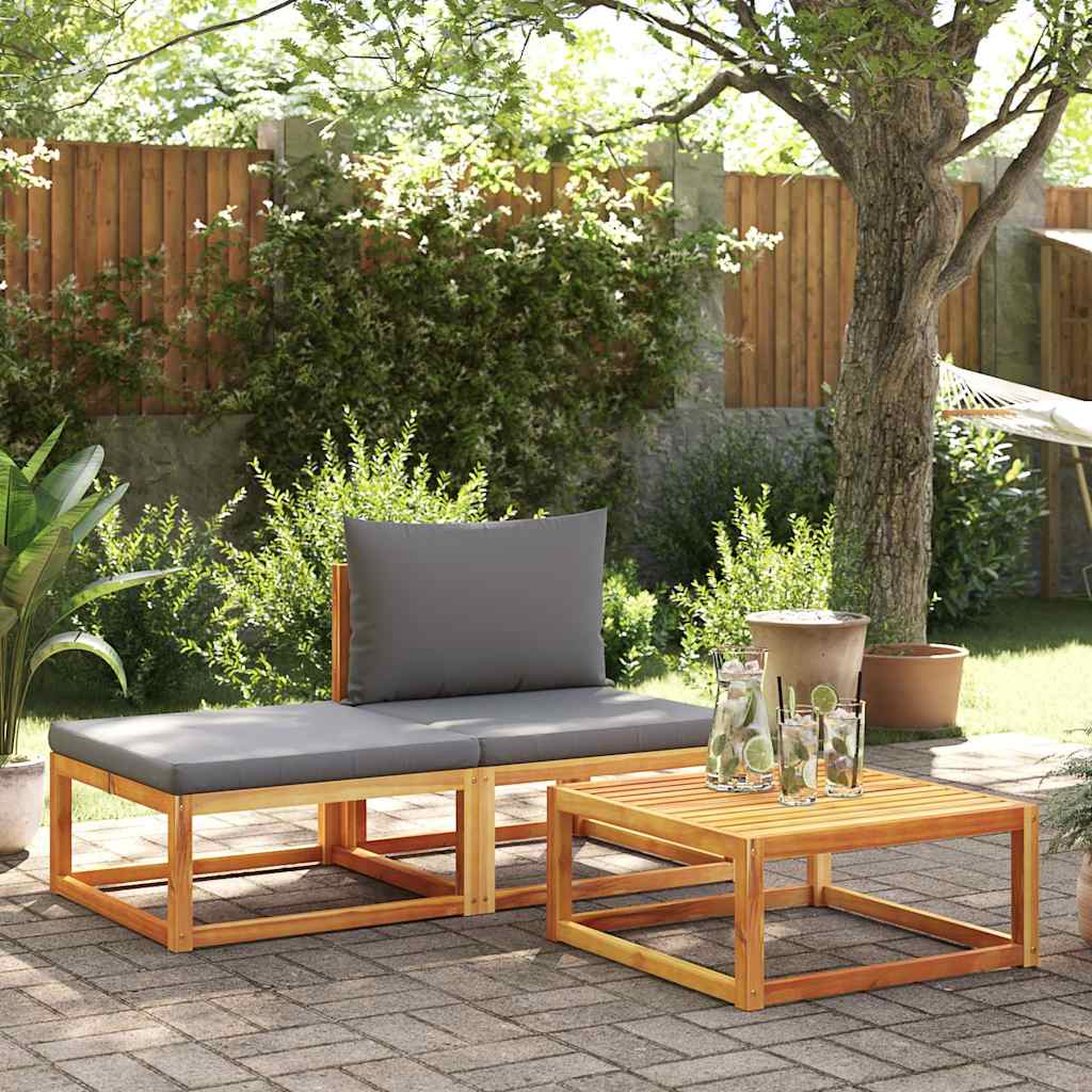 vidaXL Garden Table 65x65x29 cm Solid Acacia Wood