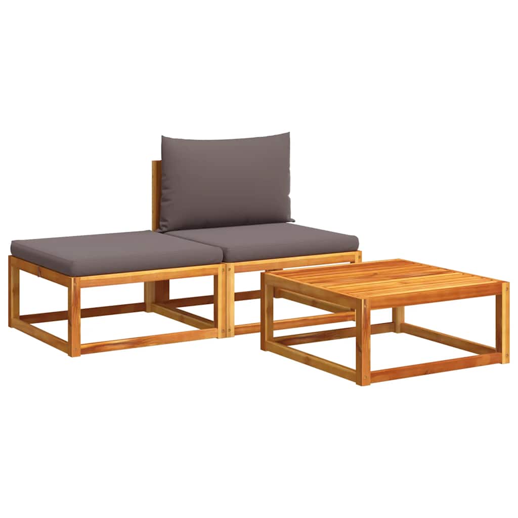 vidaXL Tuintafel 65x65x29 cm massief acaciahout