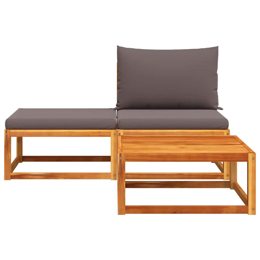 vidaXL Tuintafel 65x65x29 cm massief acaciahout