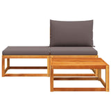 vidaXL Tuintafel 65x65x29 cm massief acaciahout
