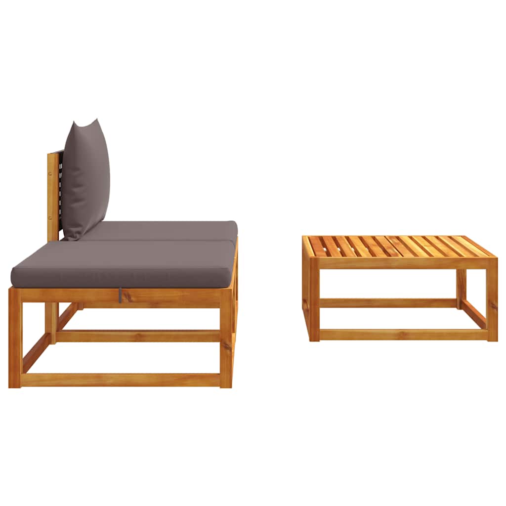 vidaXL Tuintafel 65x65x29 cm massief acaciahout