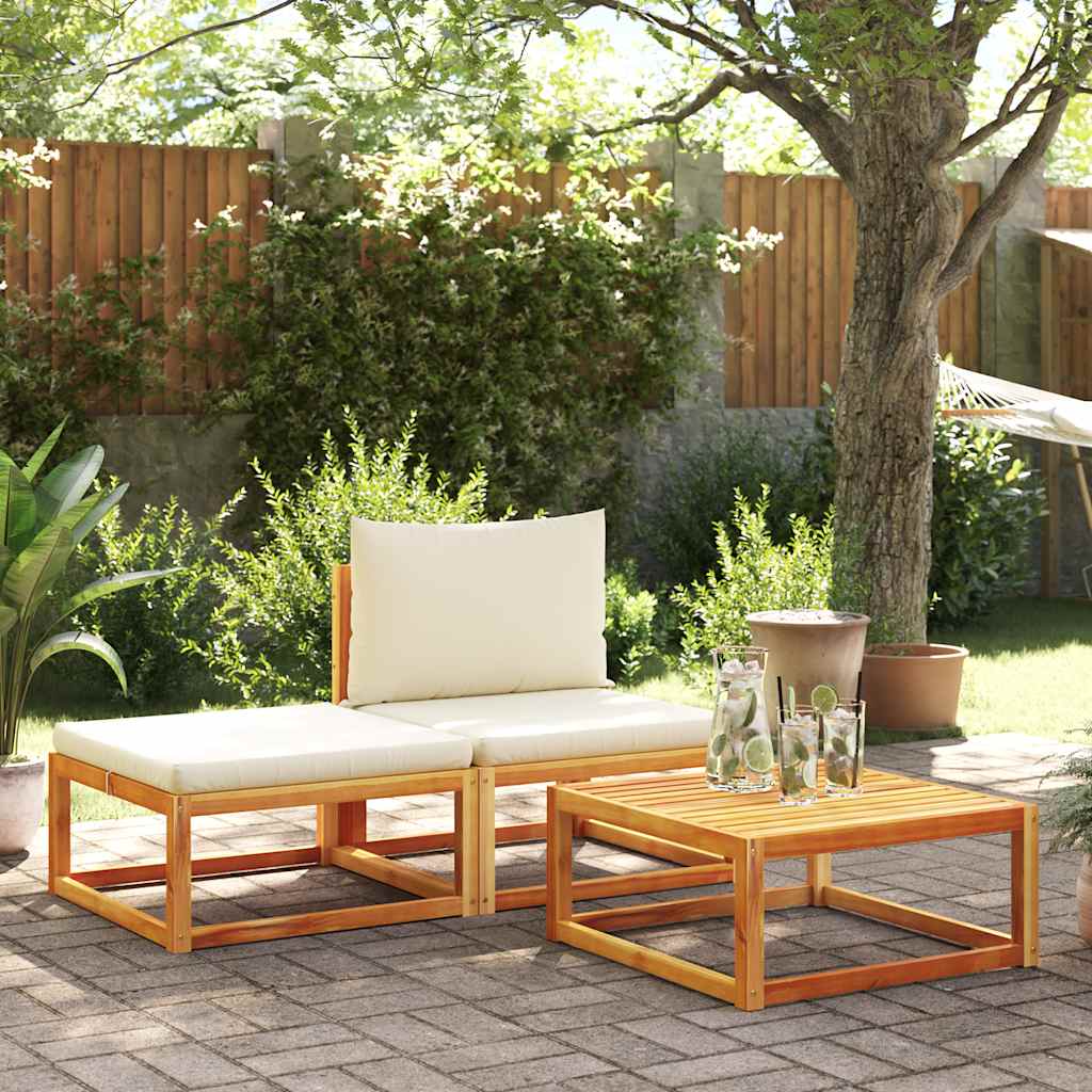 vidaXL Tuintafel 65x65x29 cm massief acaciahout