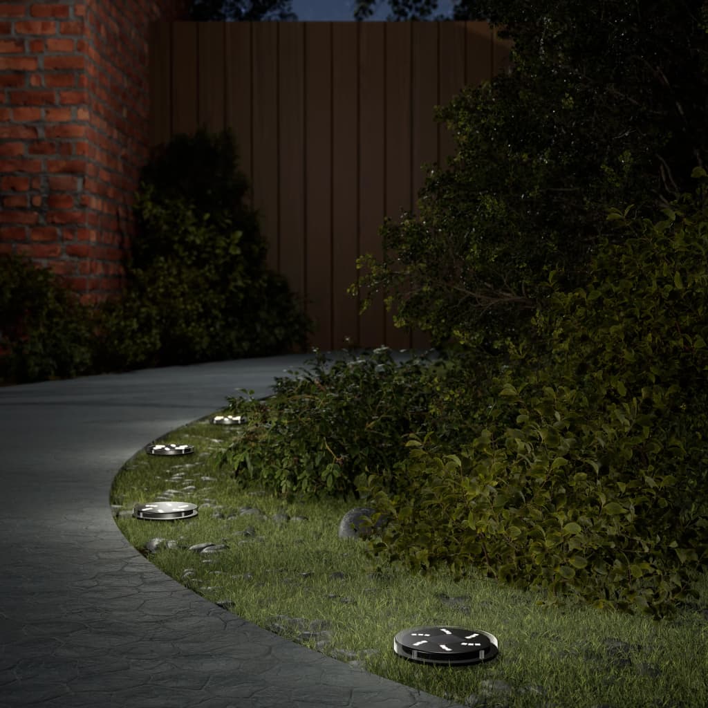 vidaXL Grondlampen 4 st solar met grondpennen warmwit