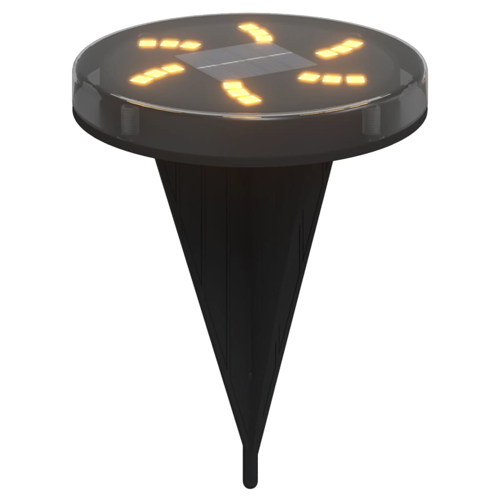 vidaXL Grondlampen 4 st solar met grondpennen warmwit