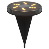 vidaXL Grondlampen 4 st solar met grondpennen warmwit