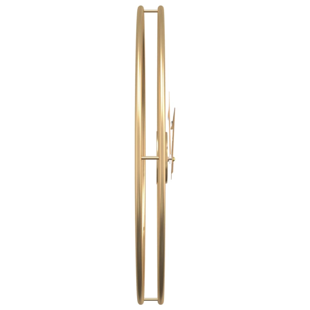 vidaXL Wandklok Ø50 cm ijzer zwart