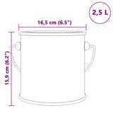 vidaXL Houtverf Zwart 2,5 L Wandprint