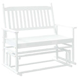 vidaXL Schuifbankje 118x70x104,5 cm massief populierenhout zwart