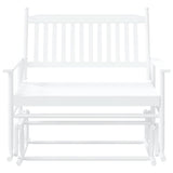 vidaXL Schuifbankje 118x70x104,5 cm massief populierenhout zwart