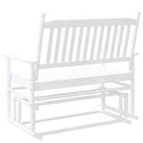 vidaXL Schuifbankje 118x70x104,5 cm massief populierenhout zwart