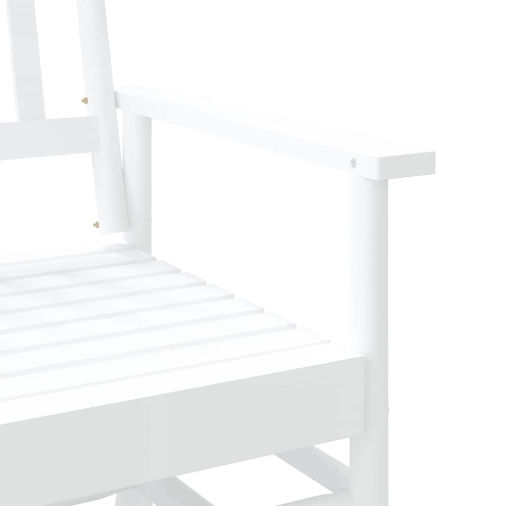 vidaXL Schuifbankje 118x70x104,5 cm massief populierenhout zwart