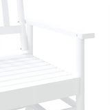 vidaXL Schuifbankje 118x70x104,5 cm massief populierenhout zwart