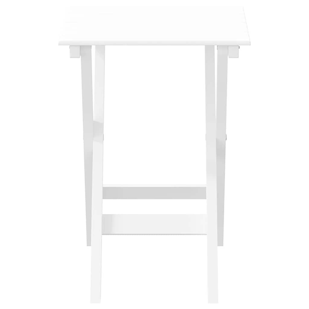 vidaXL Bijzettafel inklapbaar massief populierenhout zwart