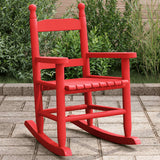 vidaXL Schommelstoelen 2 st voor kinderen massief populierenhout wit