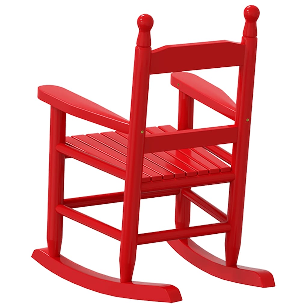 vidaXL Schommelstoelen 2 st voor kinderen massief populierenhout wit