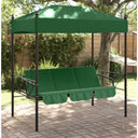 vidaXL Swing Seat with Canopy Steel Sand-coloured