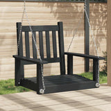 vidaXL Garden Swing Chair with Metal Chains Solid Spruce Wood Brown