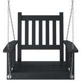 vidaXL Garden Swing Chair with Metal Chains Solid Spruce Wood Brown