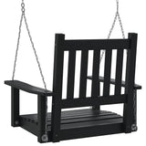 vidaXL Garden Swing Chair with Metal Chains Solid Spruce Wood Brown