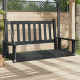 vidaXL Garden Swing Chair with Metal Chains Solid Spruce Wood Brown