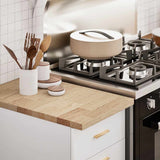 vidaXL Keuken werkblad rechthoekig 40x63,5x2,7 cm massief eikenhout