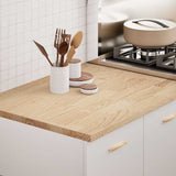 vidaXL Keuken werkblad rechthoekig 40x63,5x2,7 cm massief eikenhout