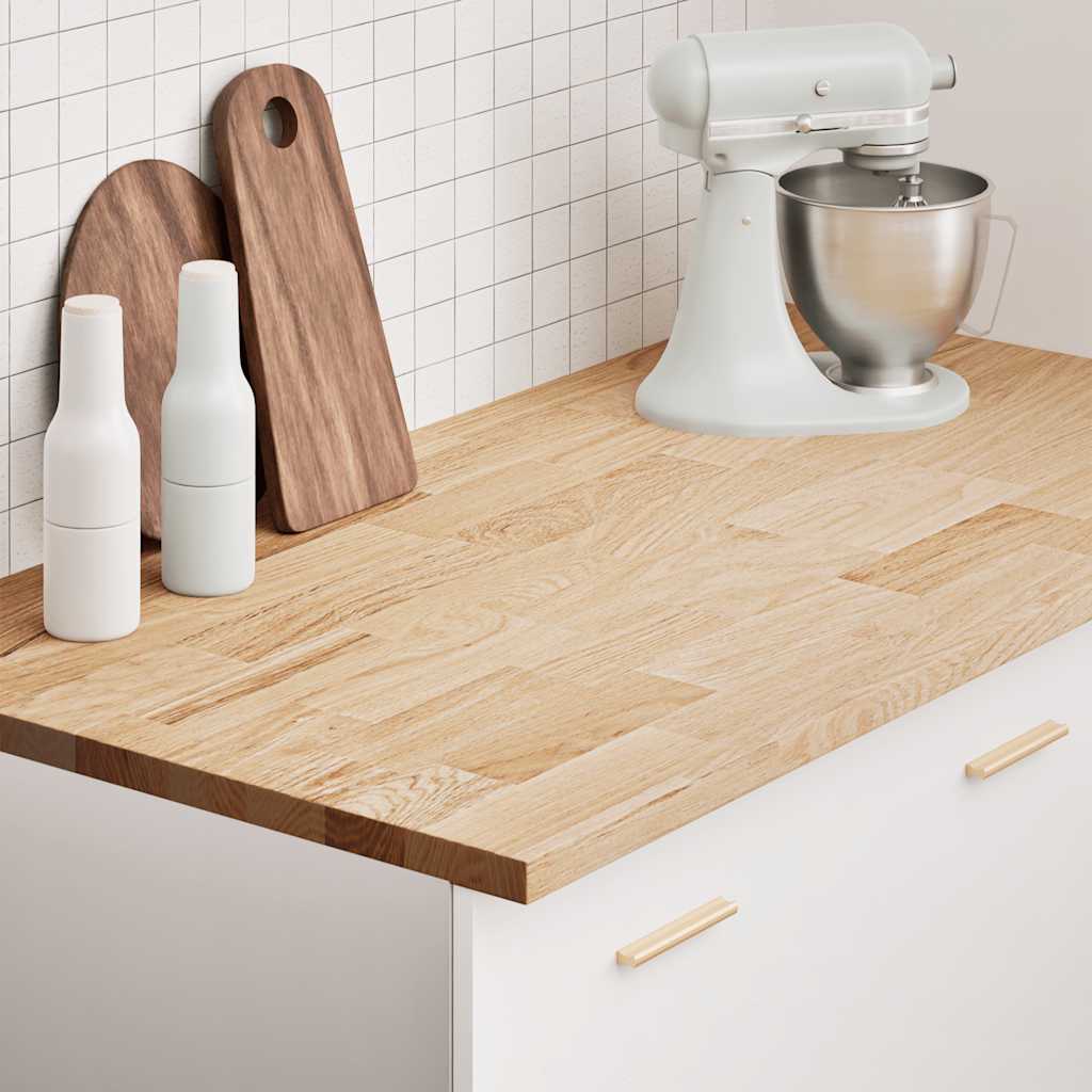 vidaXL Keuken werkblad rechthoekig 40x63,5x2,7 cm massief eikenhout