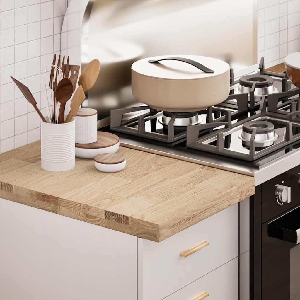 vidaXL Keuken werkblad rechthoekig 40x63,5x2,7 cm massief eikenhout