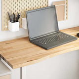 vidaXL Rectangular Desk Top 80x50x2.5 cm Untreated Oak Wood