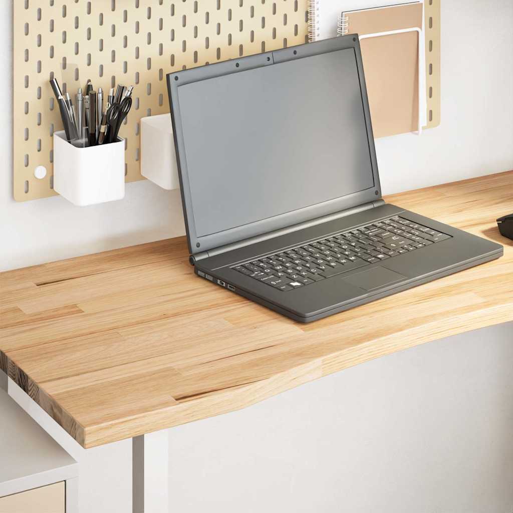 vidaXL Rectangular Desk Top 80x50x2.5 cm Untreated Oak Wood