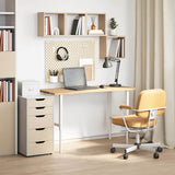 vidaXL Rectangular Desk Top 80x50x2.5 cm Untreated Oak Wood