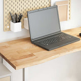 vidaXL Rectangular Desk Top 80x50x2.5 cm Untreated Oak Wood