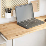 vidaXL Rectangular Desk Top 80x50x2.5 cm Untreated Oak Wood