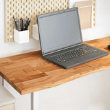 vidaXL Rectangular Desk Top 80x50x2.5 cm Untreated Oak Wood