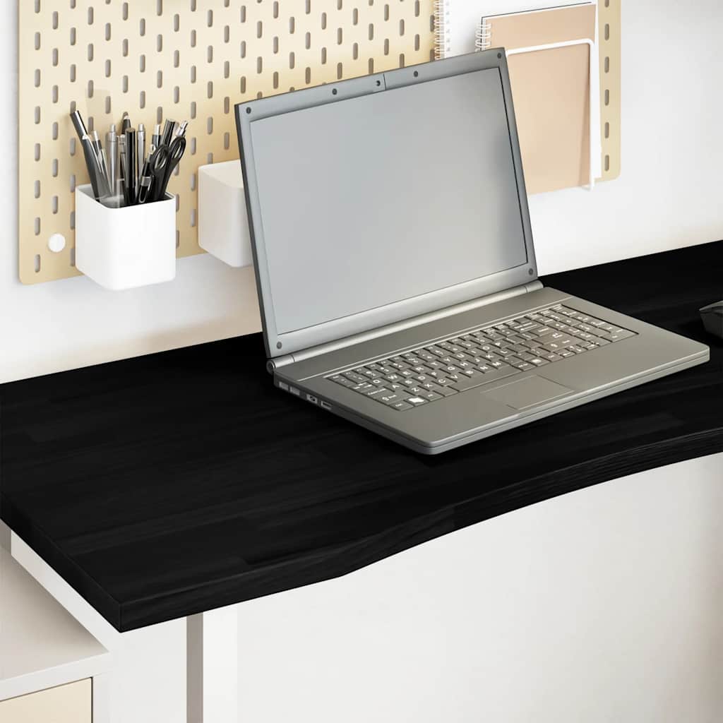 vidaXL Rectangular Desk Top 80x50x2.5 cm Untreated Oak Wood