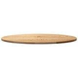 vidaXL Tafelblad 80x40x2 cm ovaal massief eikenhout