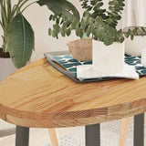 vidaXL Tafelblad 80x40x2 cm ovaal massief eikenhout