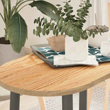 vidaXL Tafelblad 80x40x2 cm ovaal massief eikenhout