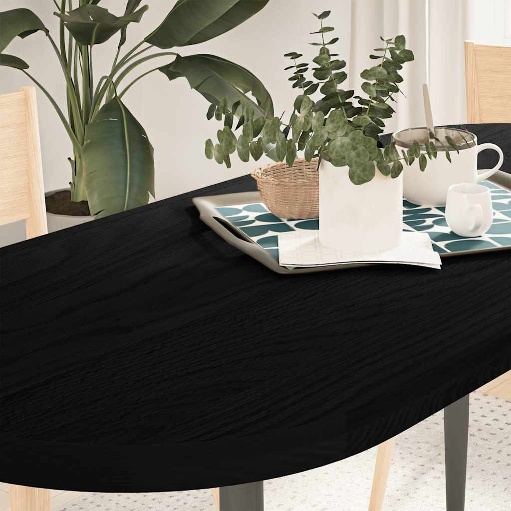 vidaXL Tafelblad 80x40x2 cm ovaal massief eikenhout