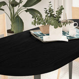 vidaXL Tafelblad 80x40x2 cm ovaal massief eikenhout