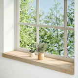 vidaXL Vensterbanken 2 st onbehandeld 70x15x2 cm massief eikenhout