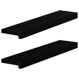 vidaXL Vensterbanken 2 st onbehandeld 70x15x2 cm massief eikenhout