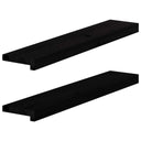 vidaXL Vensterbanken 2 st onbehandeld 70x15x2 cm massief eikenhout