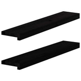 vidaXL Vensterbanken 2 st onbehandeld 70x15x2 cm massief eikenhout