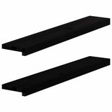 vidaXL Vensterbanken 2 st onbehandeld 70x15x2 cm massief eikenhout