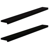 vidaXL Vensterbanken 2 st onbehandeld 70x15x2 cm massief eikenhout