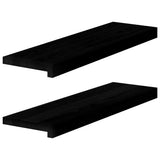 vidaXL Vensterbanken 2 st onbehandeld 70x15x2 cm massief eikenhout