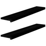 vidaXL Vensterbanken 2 st onbehandeld 70x15x2 cm massief eikenhout